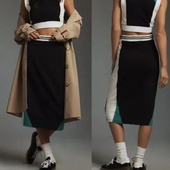 Daily Practice by Anthropologie Full Court midi skirt size large - Picture 1 of 5